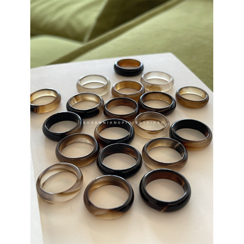 全瑪瑙戒指合集!小衆獨特異形復古冷淡風暈染男生指環小直徑跑環 全瑪瑙戒指合集!小衆獨特異形復古冷淡風暈染男生指環小直徑跑環