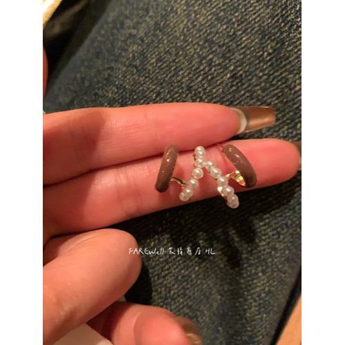 超精緻～珍珠耳環2025新款紅色耳飾聖誕耳釘輕奢高級感氣質耳墜女