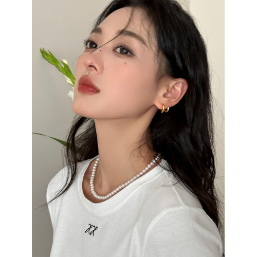 酷帥雙環素圈耳釘小衆設計高級感銀針耳環2026新款爆款耳圈耳飾女