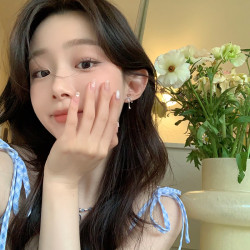 精緻小巧線條蝴蝶結耳環女輕奢高級感耳飾獨特漂亮耳釘無耳洞耳夾