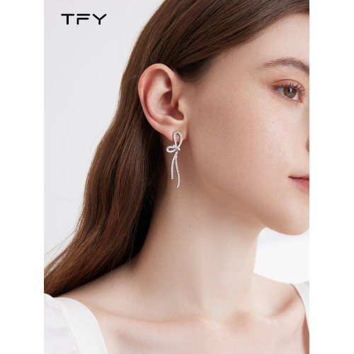 蝴蝶結流蘇耳環2026年新款爆款長款獨特耳釘女輕奢高級感氣質耳飾