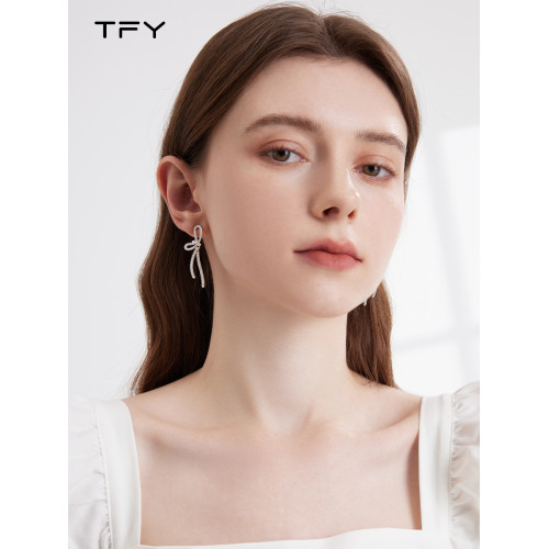 蝴蝶結流蘇耳環2026年新款爆款長款獨特耳釘女輕奢高級感氣質耳飾