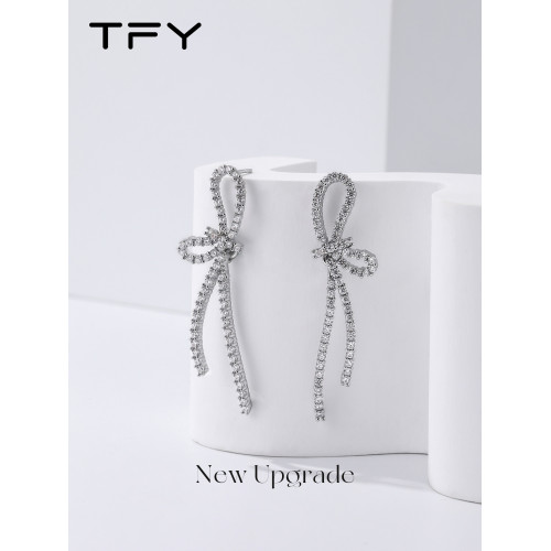 蝴蝶結流蘇耳環2026年新款爆款長款獨特耳釘女輕奢高級感氣質耳飾