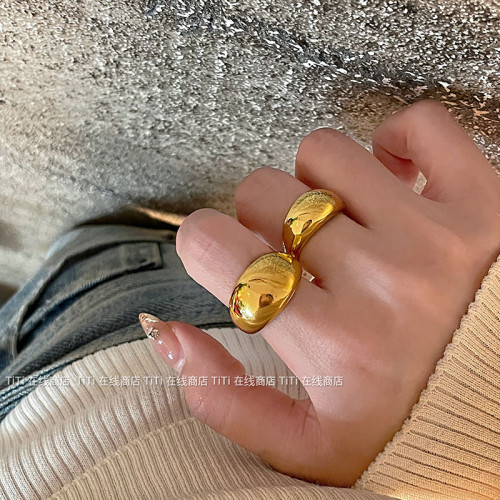 博主同款 小衆設計歐美ins冷淡風金屬高級感開口戒指可調節食指戒 博主同款 小衆設計歐美ins冷淡風金屬高級感開口戒指可調節食指戒