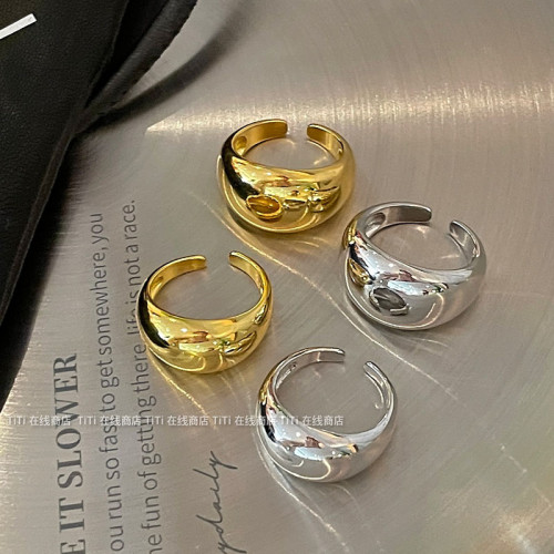博主同款 小衆設計歐美ins冷淡風金屬高級感開口戒指可調節食指戒 博主同款 小衆設計歐美ins冷淡風金屬高級感開口戒指可調節食指戒