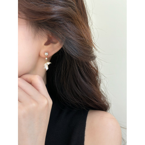 獨特珍珠魚尾流蘇耳環耳墜女秋冬2026新款爆款輕奢高級感耳飾耳夾