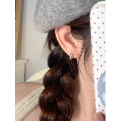 嘟嘟夫婦獨特耳環小衆設計感適合夏天耳釘睡覺免摘好看耳圈耳釦女