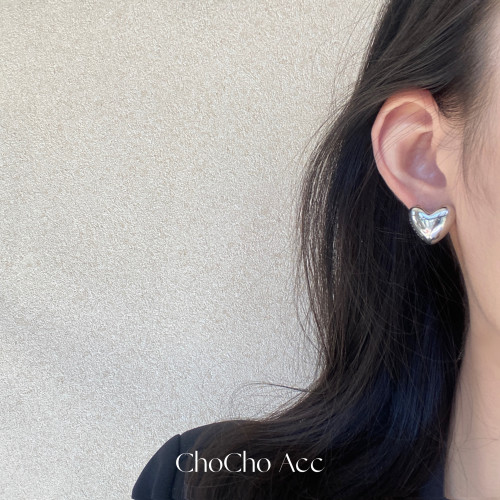 chocho/韓國博主fever同款字母愛心耳釘ins氣質高級感小衆耳飾女
