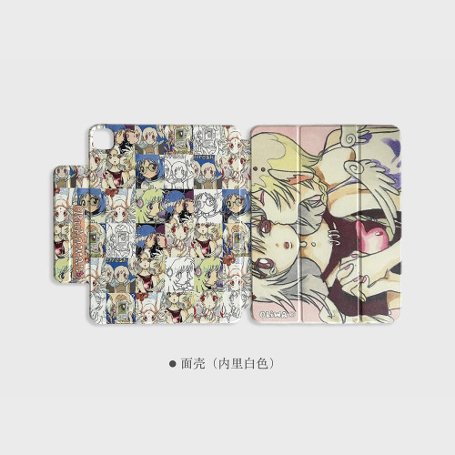 RUKAWAZxoliwa奧莉蛙聯名原創Angel Kiss磁吸亞克力防摔適用蘋果平板iPad pro保護殼