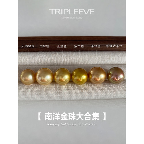 金珠大賞!珍珠耳釘耳飾南洋金珠濃金茶金伴彩S925銀18k無耳洞耳夾