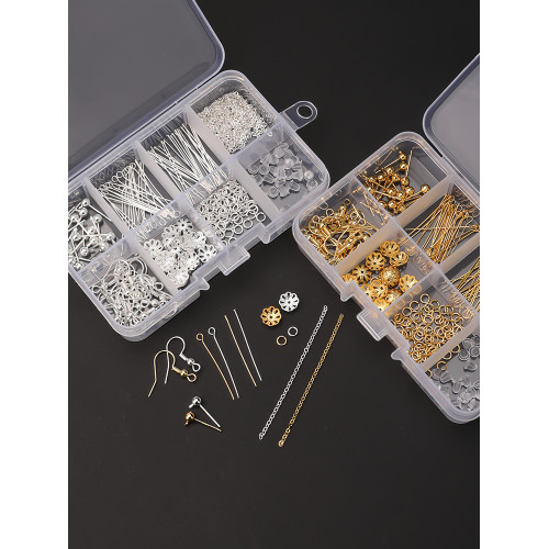 鍍18k金高級耳環diy材料盒耳釘配件手工自製飾品耳墜耳鉤耳勾耳飾