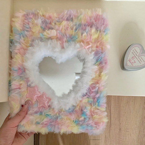 五角星彩色毛絨適用iPad保護殼2026年Pro11防彎Air8/7筆槽12代10.9寸9代10.2寸旋轉360度9.7/10.5平板套mini7