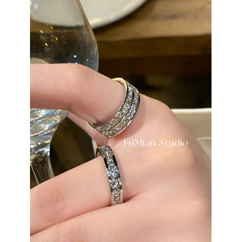 富眠Free 滿天星戒指女鈦鋼不掉色滿鑽ins冷淡風情侶對戒食指指環 富眠Free 滿天星戒指女鈦鋼不掉色滿鑽ins冷淡風情侶對戒食指指環