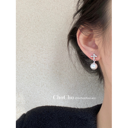 chocho/歐陽娜娜同款珍珠耳環小衆設計高級感百搭個性耳釘耳飾女 chocho/歐陽娜娜同款珍珠耳環小衆設計高級感百搭個性耳釘耳飾女
