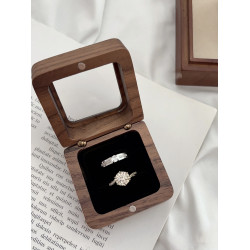 星織仿真假鑽戒對戒活口可調節婚禮儀式莫桑石戒指求婚道具一對