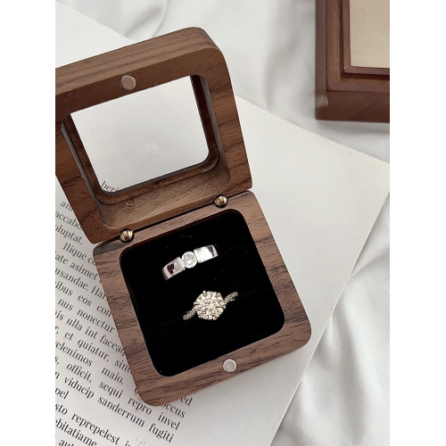 星織仿真假鑽戒對戒活口可調節婚禮儀式莫桑石戒指求婚道具一對 星織仿真假鑽戒對戒活口可調節婚禮儀式莫桑石戒指求婚道具一對