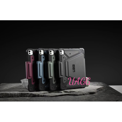 UAG全新2024款METROPOLIS SE蘋果M4芯片iPad Pro11/13寸防摔抗震全包折曡支架一體繙蓋平板電腦保護殼套