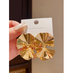 歐美復古金屬幾何不規則耳環女小衆設計感氣質誇張耳釘輕奢耳飾