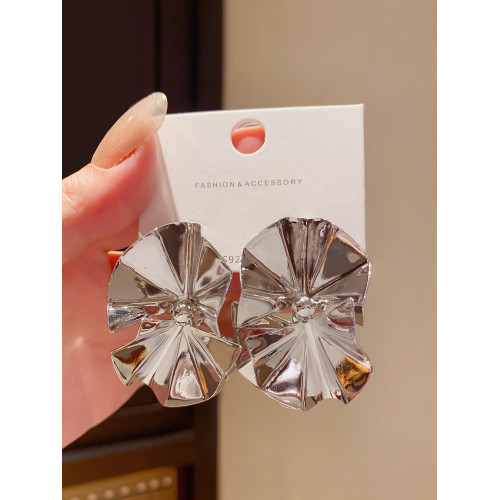 歐美復古金屬幾何不規則耳環女小衆設計感氣質誇張耳釘輕奢耳飾