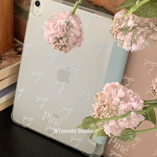 韓國ins小衆chic淡藍蝴蝶結iPad蘋果10代M310.9寸保護套A16平板pro11寸2025全包邊air7/6/5帶筆槽軟殼防摔
