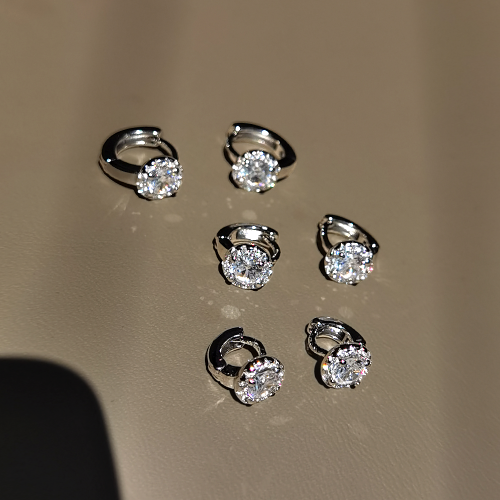 微鑲小衆耳骨環925銀針養耳新款氣質邊緣耳骨釘小耳釦耳圈耳飾