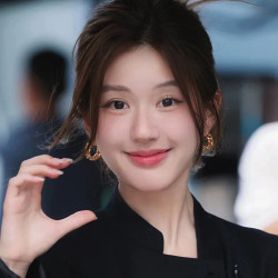 趙露思許我耀眼許妍同款鏈條耳圈歐美風氣質個性百搭氣質小衆耳環