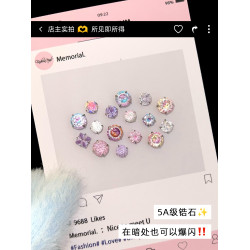 耳骨釘耳蝸釘爆閃華子耳釘鈦合金醫用鈦鋼耳飾養耳洞RINGRING商店