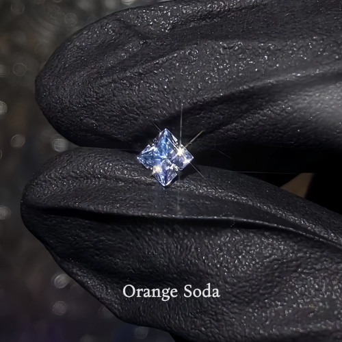 OrangeSoda海島方形鈦合金內螺旋耳骨釘爆閃耳蝸釘女養耳洞耳釘