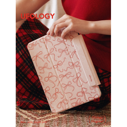 Ufology原創適用ipadair7保護殼pro11寸平板mini6/7保護套air4/5/6磁吸全包筆槽13寸蘋果8/9/10/11代蝴蝶結