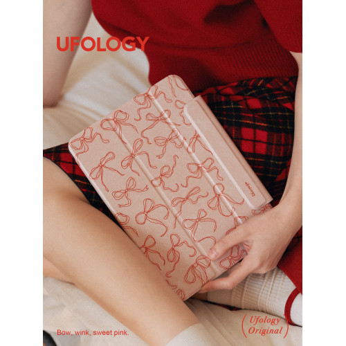 Ufology原創適用ipadair7保護殼pro11寸平板mini6/7保護套air4/5/6磁吸全包筆槽13寸蘋果8/9/10/11代蝴蝶結