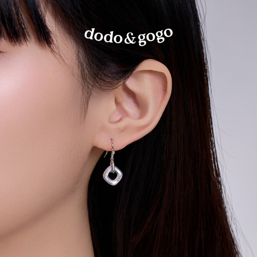 DODOGOGO圈圈耳環女士2026新款獨特漂亮耳飾巨好看的耳勾氣質耳墜
