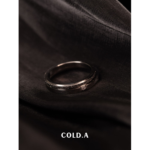 誓約丁達爾效應玫瑰金鈦鋼戒指不掉色男女對戒情侶款小衆設計尾戒