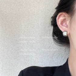 chocho/法式復古啞光拉絲耳環小衆高級感簡約氣質冷淡風耳釘耳飾