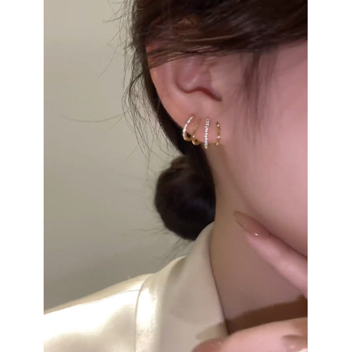 四爪耳排耳環小衆設計感網紅耳飾防過敏銀耳釘2025年新款潮高級女 四爪耳排耳環小衆設計感網紅耳飾防過敏銀耳釘2025年新款潮高級女