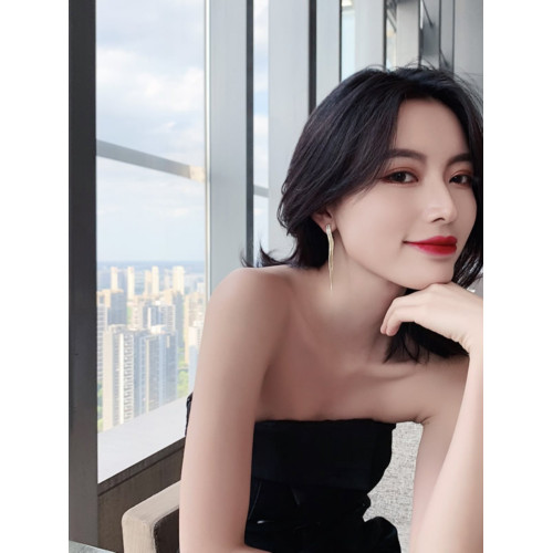耳環女2026新款爆款耳夾氣質輕奢長款流蘇耳墜925銀針耳釘耳飾品 耳環女2026新款爆款耳夾氣質輕奢長款流蘇耳墜925銀針耳釘耳飾品