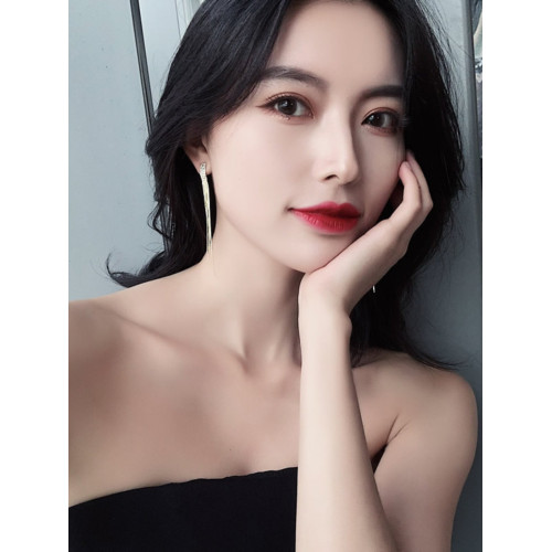 耳環女2026新款爆款耳夾氣質輕奢長款流蘇耳墜925銀針耳釘耳飾品 耳環女2026新款爆款耳夾氣質輕奢長款流蘇耳墜925銀針耳釘耳飾品