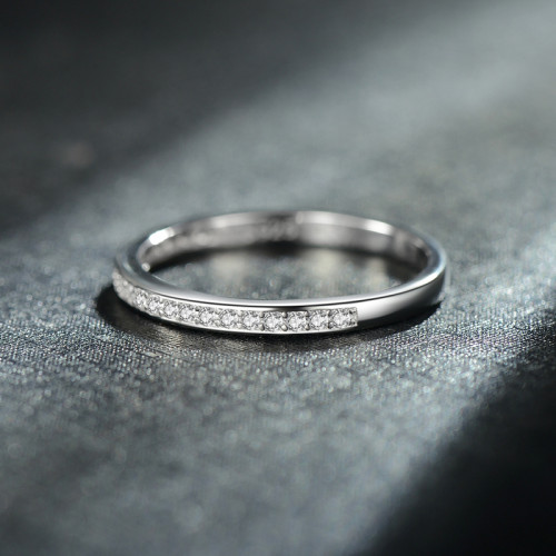 MODIAN鋯石戒指女輕奢小衆精緻時尚個性食指戒簡約冷淡風指環夏