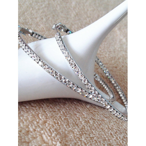 超閃內外鑽時尚氣質大耳環韓國圓環歐美誇張圈圈夜店個性耳圈網紅 超閃內外鑽時尚氣質大耳環韓國圓環歐美誇張圈圈夜店個性耳圈網紅