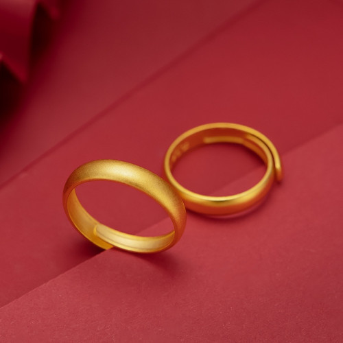 高貨錫金古法素圈磨砂光面戒指男女款情侶亮面 高貨錫金古法素圈磨砂光面戒指男女款情侶亮面