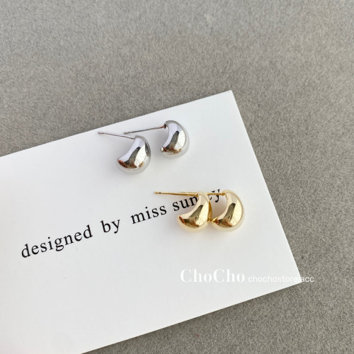 chocho/小水滴 高級感輕奢氣質簡約百搭金銀耳環女小衆冷淡風耳飾 chocho/小水滴 高級感輕奢氣質簡約百搭金銀耳環女小衆冷淡風耳飾