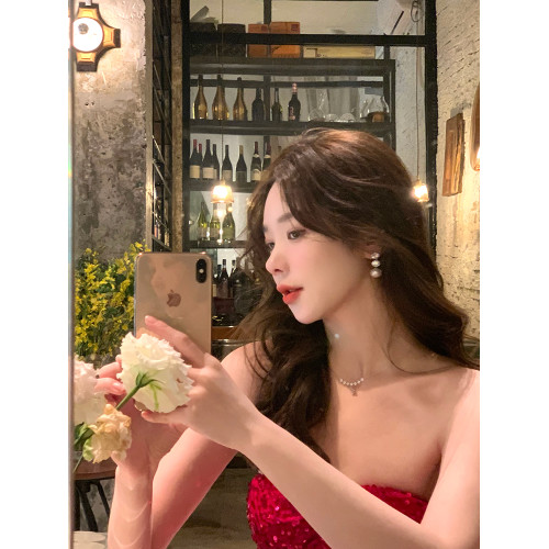 晚宴公主閃鋯珍珠耳環女獨特巨好看秋冬耳飾輕奢高級感耳釘耳夾 晚宴公主閃鋯珍珠耳環女獨特巨好看秋冬耳飾輕奢高級感耳釘耳夾