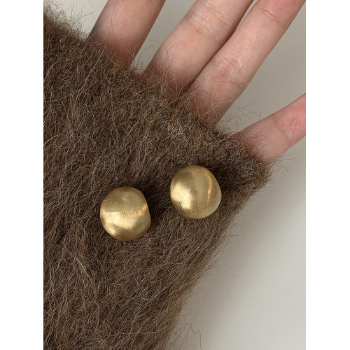 迷度925銀針高級感百搭簡約拉絲耳環氣質耳釘冷淡風獨特設計感女 迷度925銀針高級感百搭簡約拉絲耳環氣質耳釘冷淡風獨特設計感女