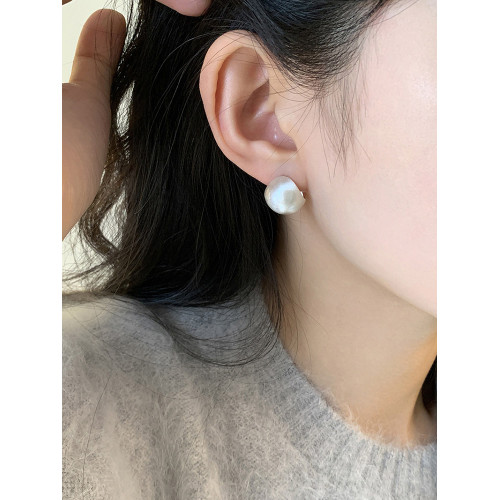 迷度925銀針高級感百搭簡約拉絲耳環氣質耳釘冷淡風獨特設計感女 迷度925銀針高級感百搭簡約拉絲耳環氣質耳釘冷淡風獨特設計感女