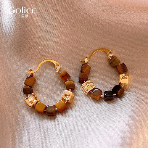 美拉德復古圈圈秋冬耳環女輕奢耳圈2026新款爆款耳釘高級感耳飾品