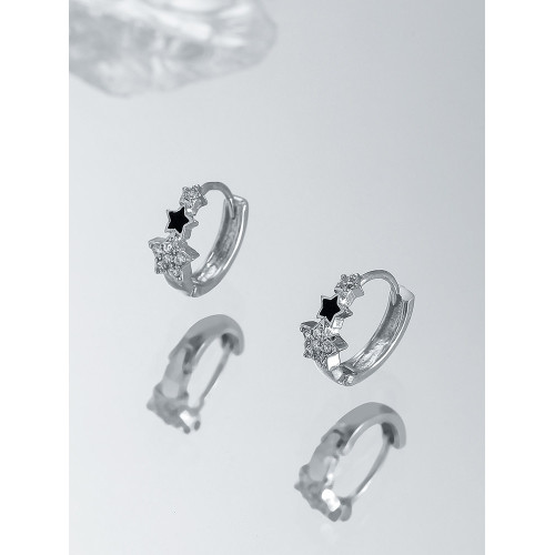 星星耳釦耳環女圈圈耳圈輕奢高級小衆設計感獨特耳墜甜酷耳釘耳飾