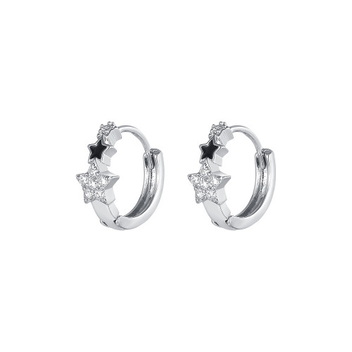 星星耳釦耳環女圈圈耳圈輕奢高級小衆設計感獨特耳墜甜酷耳釘耳飾