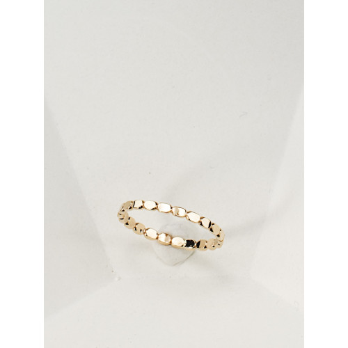 14K包金簡約方塊錢袋戒指女 歐美冷淡風小衆高級感尾戒關節戒小指 14K包金簡約方塊錢袋戒指女 歐美冷淡風小衆高級感尾戒關節戒小指