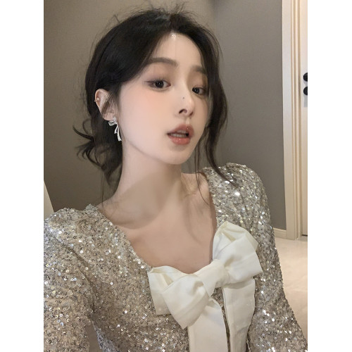 千金感氣質蝴蝶結耳環輕奢獨特耳釘高級感耳飾女無耳洞蚊香盤耳夾