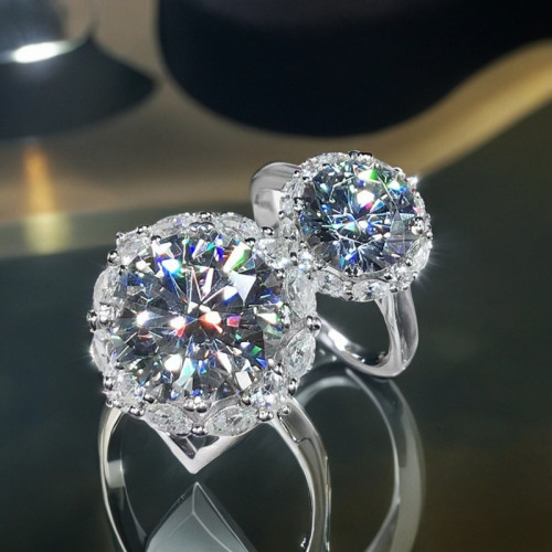 鑽石之鄕河南鑽石商丘女王的大鑽鴿子蛋5克拉石碳鑽日式輕奢女戒 鑽石之鄕河南鑽石商丘女王的大鑽鴿子蛋5克拉石碳鑽日式輕奢女戒