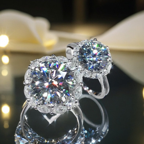 鑽石之鄕河南鑽石商丘女王的大鑽鴿子蛋5克拉石碳鑽日式輕奢女戒 鑽石之鄕河南鑽石商丘女王的大鑽鴿子蛋5克拉石碳鑽日式輕奢女戒